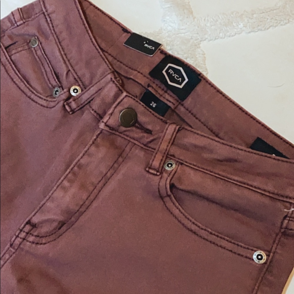RVCA mid rise skinny jeans